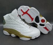 Wholesale Cheap Air jordan 13 Retro Shoes White/Gold-Red