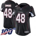 Wholesale Cheap Nike Cardinals #48 Isaiah Simmons Black Alternate Women's Stitched NFL 100th Season Vapor Untouchable Limited Jersey