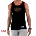 Wholesale Cheap Men's Nike San Francisco Giants Home Practice Tank Top Black