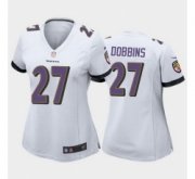 Wholesale Cheap women j.k. dobbins baltimore ravens white game jersey