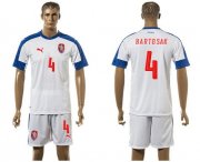 Wholesale Cheap Czech #4 Bartosak Away Soccer Country Jersey