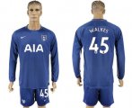 Wholesale Cheap Tottenham Hotspur #45 Walkes Away Long Sleeves Soccer Club Jersey