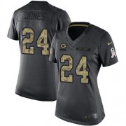 Wholesale Cheap Nike Packers #52 Rashan Gary White Women's Stitched NFL 100th Season Vapor Limited Jersey