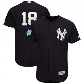 Wholesale Cheap Yankees #18 Didi Gregorius Navy 2019 Spring Training Flex Base Stitched MLB Jersey