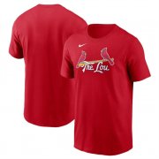 Cheap Men's St. Louis Cardinals Red 2024 City Connect Wordmark T-Shirt