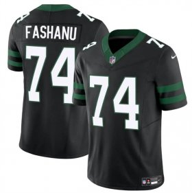 Men\'s New York Jets #74 Olu Fashanu Black 2024 F.U.S.E Vapor Untouchable Limited Stitched Jersey