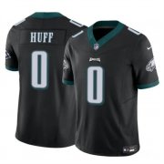 Cheap Men's Philadelphia Eagles #0 Bryce Huff Black 2024 F.U.S.E. Vapor Untouchable Limited Football Stitched Jersey