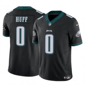 Cheap Men\'s Philadelphia Eagles #0 Bryce Huff Black 2024 F.U.S.E. Vapor Untouchable Limited Football Stitched Jersey