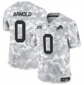 Cheap Men's Detroit Lions #0 Terrion Arnold 2024 F.U.S.E Arctic Camo Salute To Service Limited Stitched Football Jersey