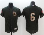 Wholesale Cheap Cardinals #6 Stan Musial Green Flexbase Authentic Collection Salute to Service Stitched MLB Jersey