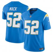 Wholesale Cheap Men's Los Angeles Chargers #52 Khalil Mack Blue 2023 F.U.S.E. Vapor Untouchable Limited Stitched Jersey