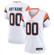 Cheap Women's Denver Broncos Active Player Custom White 2024 Stitched Jersey(Run Small)