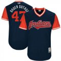 Wholesale Cheap Indians #47 Trevor Bauer Navy 