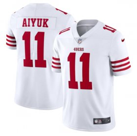 Wholesale Cheap Men\'s San Francisco 49ers #11 Brandon Aiyuk 2022 New White Vapor Untouchable Stitched Jersey