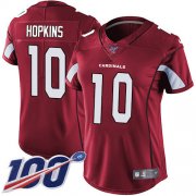 Wholesale Cheap Nike Cardinals #10 DeAndre Hopkins Red Team Color Women's Stitched NFL 100th Season Vapor Untouchable Limited Jersey