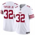 Cheap Men's San Francisco 49ers #32 Patrick Taylor Jr White 2024 F.U.S.E. Vapor Untouchable Limited Stitched Football Jersey