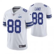 Wholesale Cheap Men's Dallas Cowboys #88 CeeDee Lamb 60th Anniversary White Vapor Untouchable Stitched NFL Nike Limited Jersey