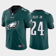 Wholesale Cheap Philadelphia Eagles #24 Jordan Howard Green Men's Nike Big Team Logo Vapor Limited NFL Jersey