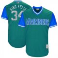 Wholesale Cheap Mariners #34 Felix Hernandez Green 