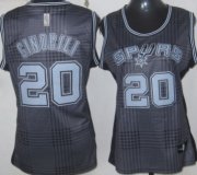 Wholesale Cheap San Antonio Spurs #20 Manu Ginobili Black Rhythm Fashion Womens Jersey