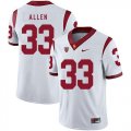 Wholesale Cheap USC Trojans 33 Marcus Allen White College Football Jersey