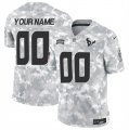 Cheap Men's Houston Texans Active Player Custom 2024 F.U.S.E Arctic Camo Salute To Service Limited Stitched Football Jersey