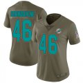 Wholesale Cheap Nike Dolphins #46 Noah Igbinoghene Olive Women's Stitched NFL Limited 2017 Salute To Service Jersey