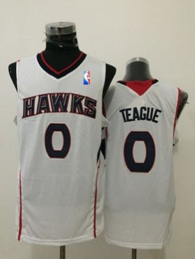 Wholesale Cheap Men\'s Atlanta Hawks #0 Jeff Teague White Swingman Jersey