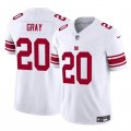 Cheap Men's New York Giants #20 Eric Gray White 2023 F.U.S.E. Vapor Untouchable Limited Football Stitched Jersey