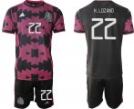 Wholesale Cheap Men 2020-2021 Season National team Mexico home black 22 Soccer Jersey