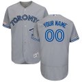 Wholesale Cheap Toronto Blue Jays Majestic Road Flex Base Authentic Collection Custom Jersey Gray