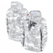 Men's Atlanta Falcons 2024 Arctic Camo Salute To Service Club Fleece Pullover Hoodie