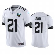 Wholesale Cheap Nike Jaguars #21 A.J. Bouye White 25th Anniversary Vapor Limited Stitched NFL 100th Season Jersey