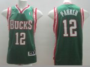 Wholesale Cheap Milwaukee Bucks #12 Jabari Parker Revolution 30 Swingman Green Jersey