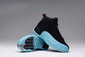 Wholesale Cheap Air Jordan 12 Retro GS Womens Shoes Gamma blue/black-red