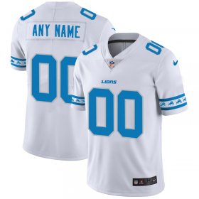 Wholesale Cheap Detroit Lions Custom Nike White Team Logo Vapor Limited NFL Jersey