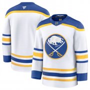 Men's Buffalo Sabres Blank White 2024-25 Away Stitched Hockey Jersey