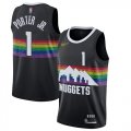 Wholesale Cheap Nuggets #1 Michael Porter Jr. Black Basketball Swingman City Edition 2019-20 Jersey