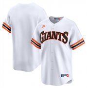 Cheap Men's San Francisco Giants Blank White Cooperstown Collection Limited Stitched Baseball Jersey