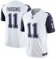 Wholesale Cheap Men's Dallas Cowboys #11 Micah Parsons White 2023 F.U.S.E. Vapor Limited Stitched Football Jersey