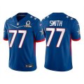 Wholesale Cheap Men's Dallas Cowboys #77 Tyron Smith 2022 Royal NFC Pro Bowl Stitched Jersey