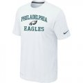 Wholesale Cheap Nike NFL Philadelphia Eagles Heart & Soul NFL T-Shirt White