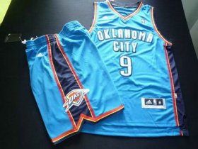 Wholesale Cheap Oklahoma City Thunder 9 IBAKA White Basketball Suit