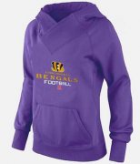 Wholesale Cheap Women's Cincinnati Bengals Big & Tall Critical Victory Pullover Hoodie Purple