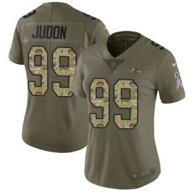 Wholesale Cheap Nike Ravens #99 Matthew Judon Olive/Camo Women\'s Stitched NFL Limited 2017 Salute To Service Jersey