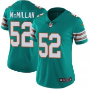 Wholesale Cheap Nike Dolphins #52 Raekwon McMillan Aqua Green Alternate Women's Stitched NFL Vapor Untouchable Limited Jersey