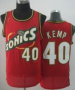 Wholesale Cheap Seattle Supersonics #40 Shawn Kemp 1995-96 Red Swingman Jersey