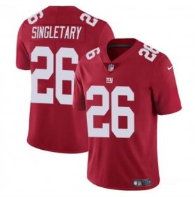 Cheap Men\'s New York Giants #26 Devin Singletary Red Vapor Untouchable Limited Football Stitched Jersey