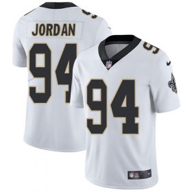 Wholesale Cheap Nike Saints #94 Cameron Jordan White Men\'s Stitched NFL Vapor Untouchable Limited Jersey