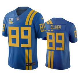 Wholesale Cheap Jacksonville Jaguars #89 Josh Oliver Royal Vapor Limited City Edition NFL Jersey